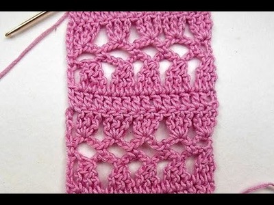 How to Crochet * Filigrane Lace Stitch * Crochet Stitches Collection