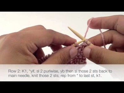 How to Knit the Rank and File Stitch (English Style)