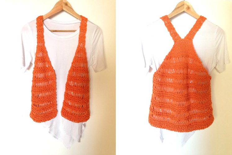 How to Loom Knit a Summer Vest (DIY Tuteate)