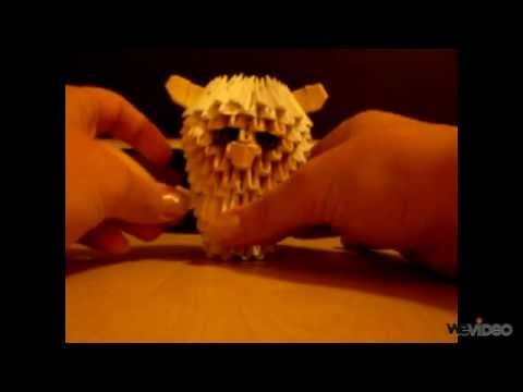 How to make 3d origami sheep