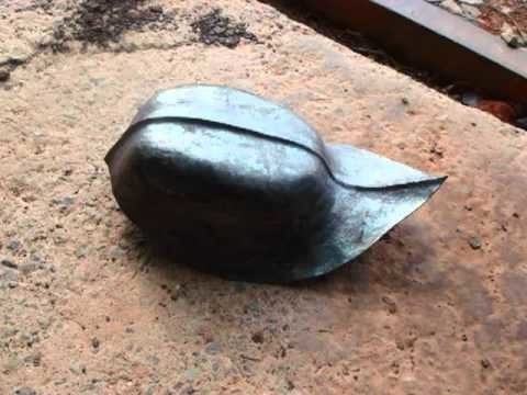 How to make a Medieval Sallet Helmet Reproduction Hand Raising Tutorial - Historical Armouries