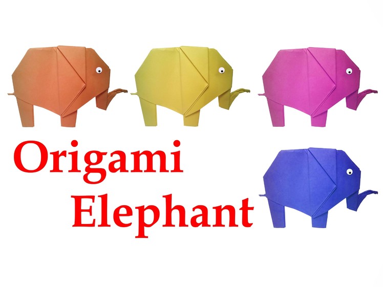 How to make Origami Elephant ( very easy ) : DIY Crafts