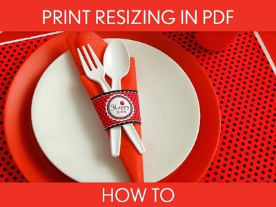 How to Make:  Print Resizing in PDF (Birthday Party). B26
