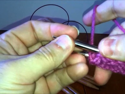 How to use the Magic Loop Knitting Technique Left Handed