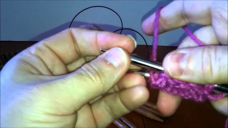 How to use the Magic Loop Knitting Technique Left Handed