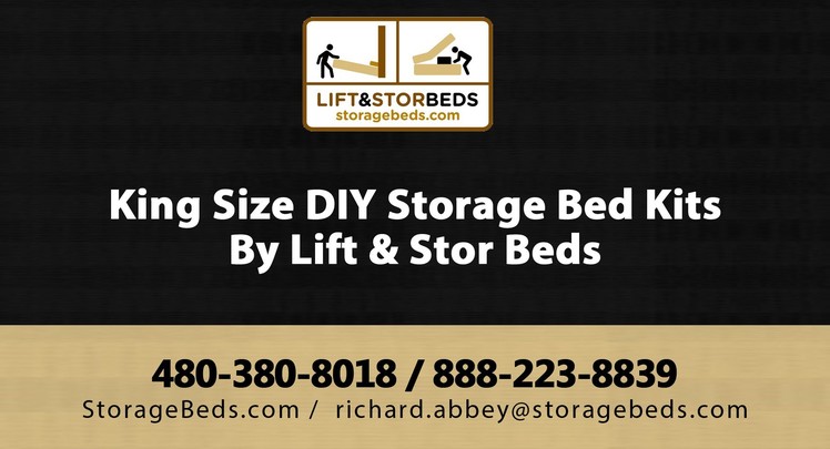 King Size DIY Storage Bed Kits By Lift & Stor Beds