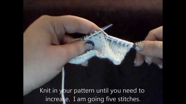 Knit Side Increase Tutorial
