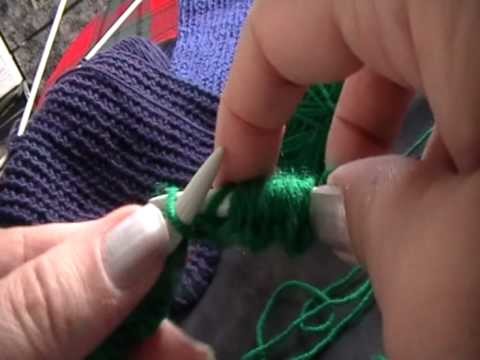 Knitting for beginners-2.First row.