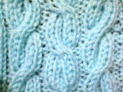 KNITTING PATTERN - Cable Rib stitch pattern - tutorial