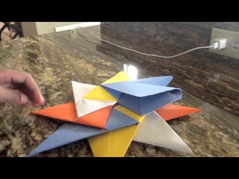 Origami 8-pointed star(Modular) tutorial