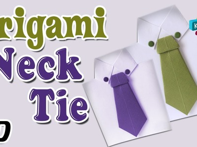 Origami - How To Make NECK TIE - Simple Tutorials In English