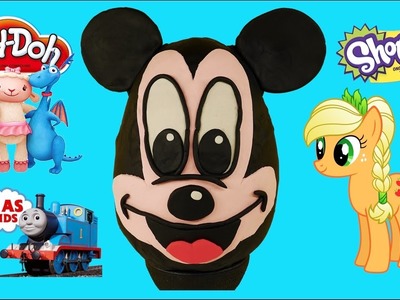 Play Doh Surprise Egg Giant Mickey Mouse - Thomas & Friends, Shopkins, Doc McStuffins, MLP, LEGO