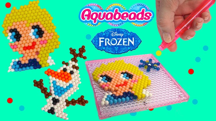 Queen Elsa Olaf Snowman Disney Frozen Water Beados like Aqua Beads Fun Simple Craft Playset
