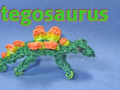 Rainbow Loom Charms: STEGOSAURUS (Dinosaur): How to Design. Tutorial (DIY Mommy)