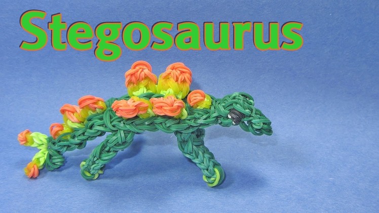 Rainbow Loom Charms: STEGOSAURUS (Dinosaur): How to Design. Tutorial (DIY Mommy)