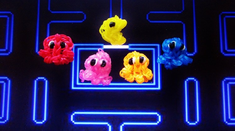 Rainbow Loom GHOST (Pac-man) Charm: How To Tutorial (DIY Mommy)