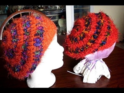 Spiral Slouchy Hat 2 Rounds 1-2