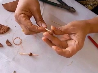 Terracotta jewellery making - how to make Terracotta beads (easy way)