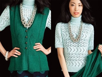 #25 Rib & Bobble Vest, Vogue Knitting Early Fall 2012