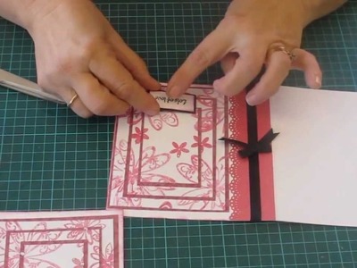 3 Layer Stamped Card Tutorial using Kaisercraft Papers - Alice in Paperland - Sydney