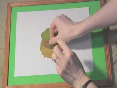 Art and Craft: How to make funny face with leaves. Granddad