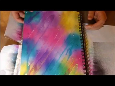 Art Journal Dylusions Ink- Tiny Bubbles In Progress (sort of)