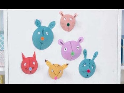 Crafts for Kids: Cute Paper Animal Heads