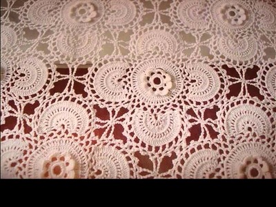 Crochet tablecloth rectangle