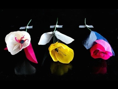 DIY Crepe Paper Tulips