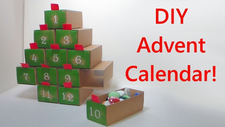 DIY Easy 12 Day Advent Calender with Big Drawers!
