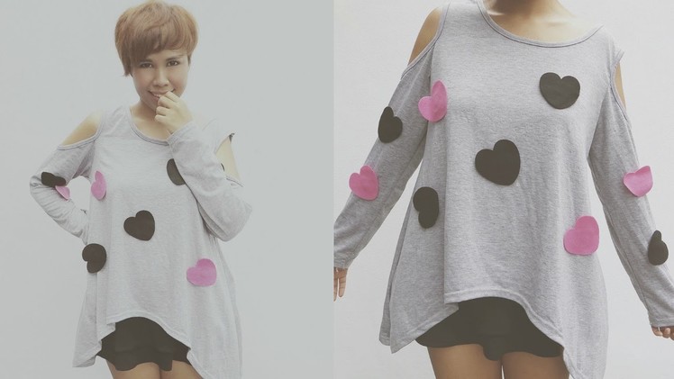 DIY FASHION: K-Pop Inspired Heart T-Shirt ( Changeable designs)