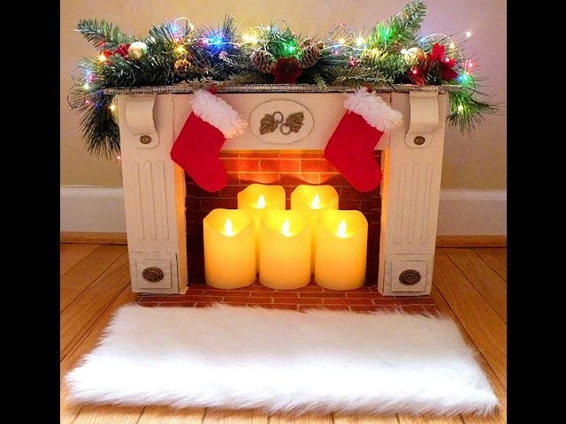 DIY Faux Fireplace from Reused Boxes