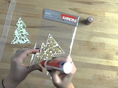 DIY Glittery Wooden Ornaments for Christmas or Anytime