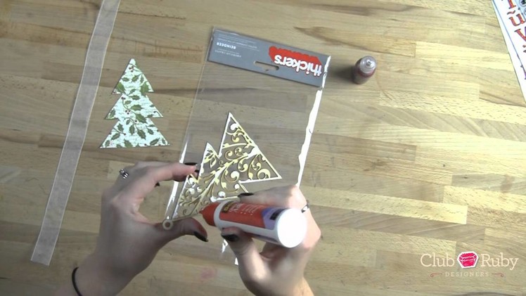 DIY Glittery Wooden Ornaments for Christmas or Anytime