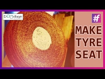 DIY : How to Make Designer Seats Using Old Tyres | Diwali Decorations