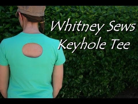 DIY Keyhole Tee- Whitney Sews