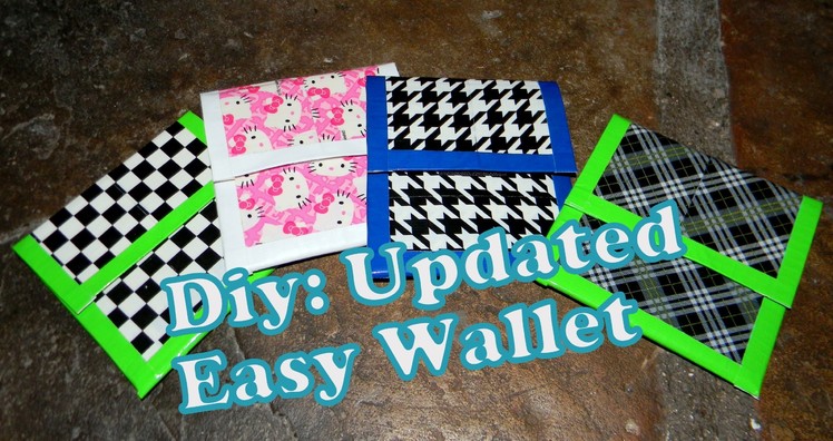 Diy:Updated Duct Tape Easy Wallet