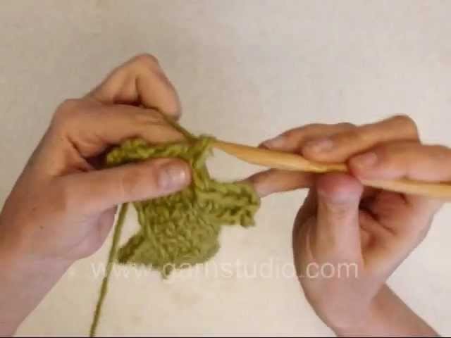 DROPS Crochet Tutorial: How to crochet fan edging