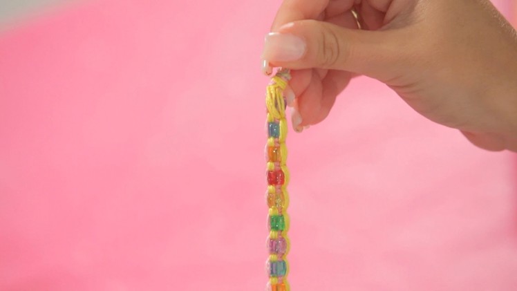 How to Add Beads to Friendship Bracelet | Bracelet Patterns