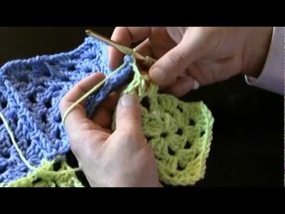 How To Attach Granny Squares - Method 2 - Continuous Join