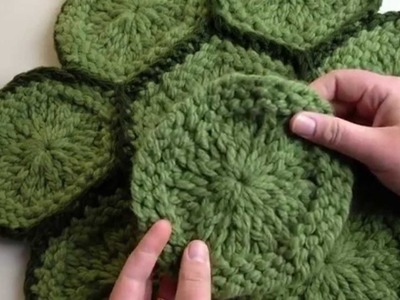 How to Connect Granny Rounds by Single Crochet
