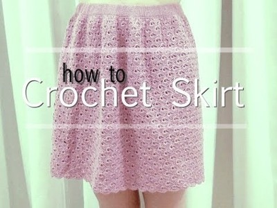 How To Crochet Skirt Part 1 of 2 (Make The Waist Band)