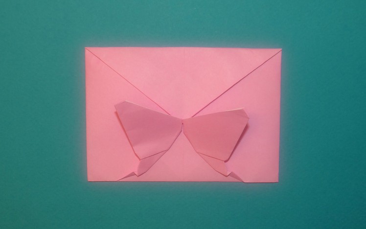 How To Make A Decorative Origami Butterfly Envelope - Valentine, Christmas and Birthdays!