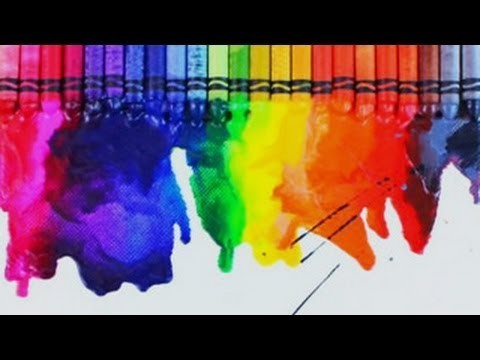 How to Make a DIY Melted Crayons on Canvas