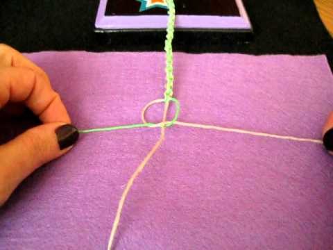 How to make a half knot twist bracelet or necklace by HempCraft