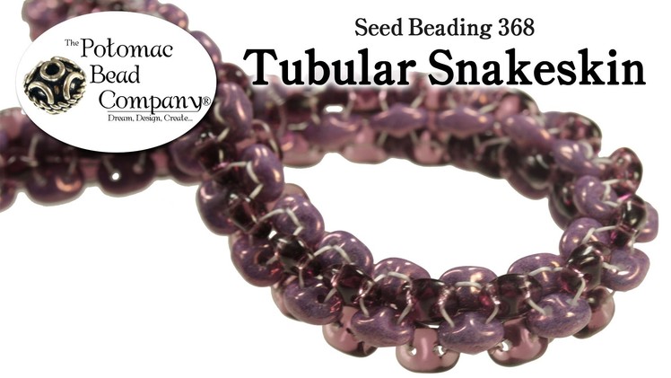 How to Make a Tubular SuperDuo Snakeskin Bracelet (Seed Beading 368)