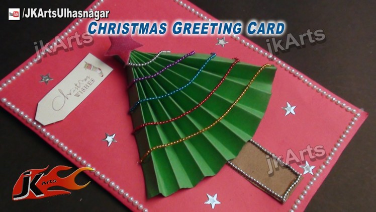 HOW TO: make Christmas Tree Greeting Card - JK Arts 457