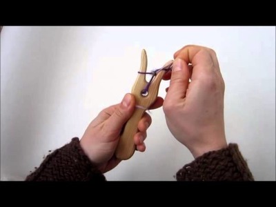 How To Use A Lucet. Knitting Fork - Slow Version
