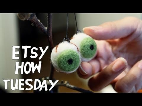 How-Tuesday: Needle Felted Eyeballs