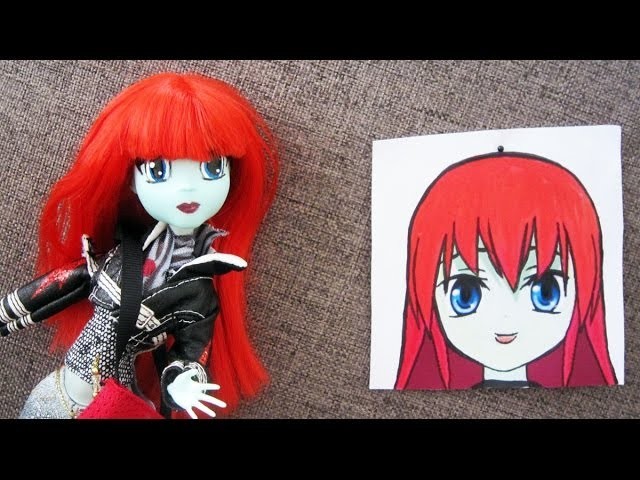 Monster High Make-up Transformation: From Monster High to Japanese Animation - EP